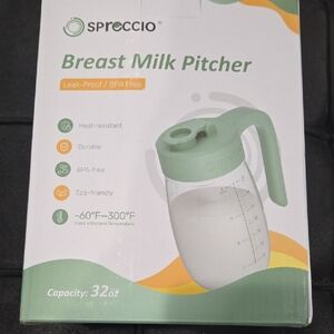 32oz Breast Milk Storage, Glass Formula Mixing Storage with Lid